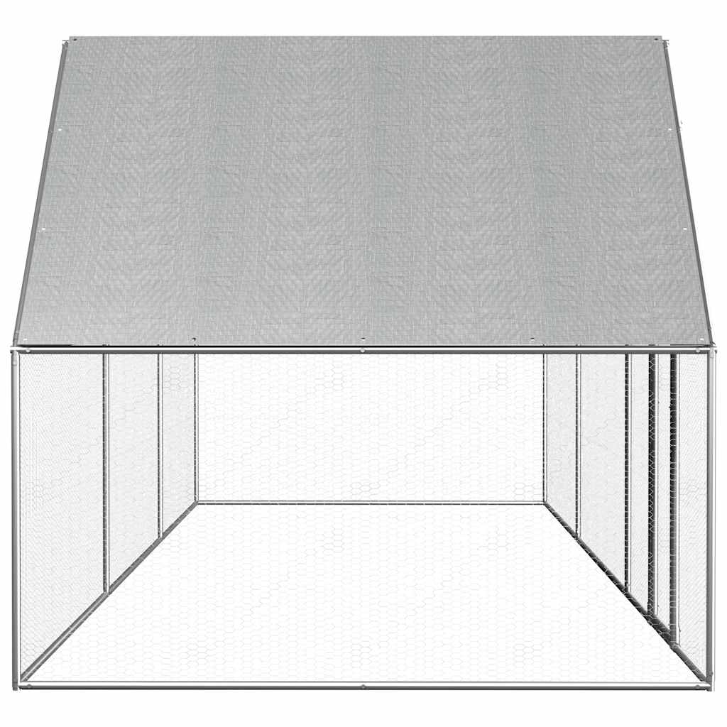 vidaXL Woliera dla kur, 6 x 2 x 2 m, galwanizowana stal