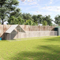 vidaXL Woliera dla kur, 8 x 2 x 2 m, galwanizowana stal