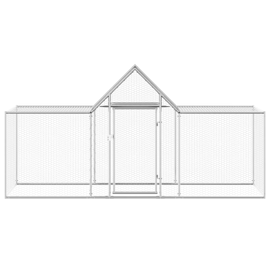 vidaXL Woliera dla kur, 3 x 1 x 1,5 m, galwanizowana stal