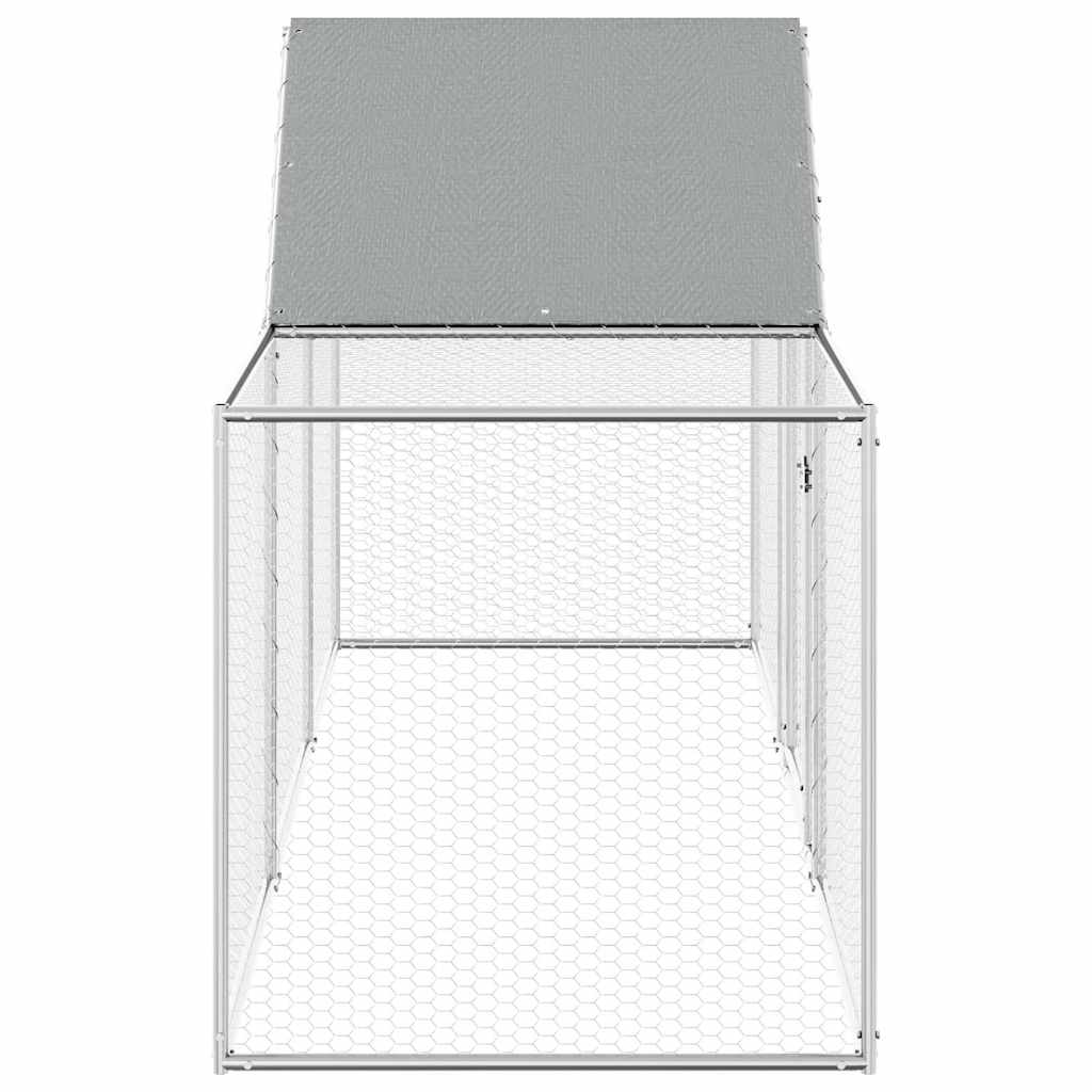 vidaXL Woliera dla kur, 3 x 1 x 1,5 m, galwanizowana stal