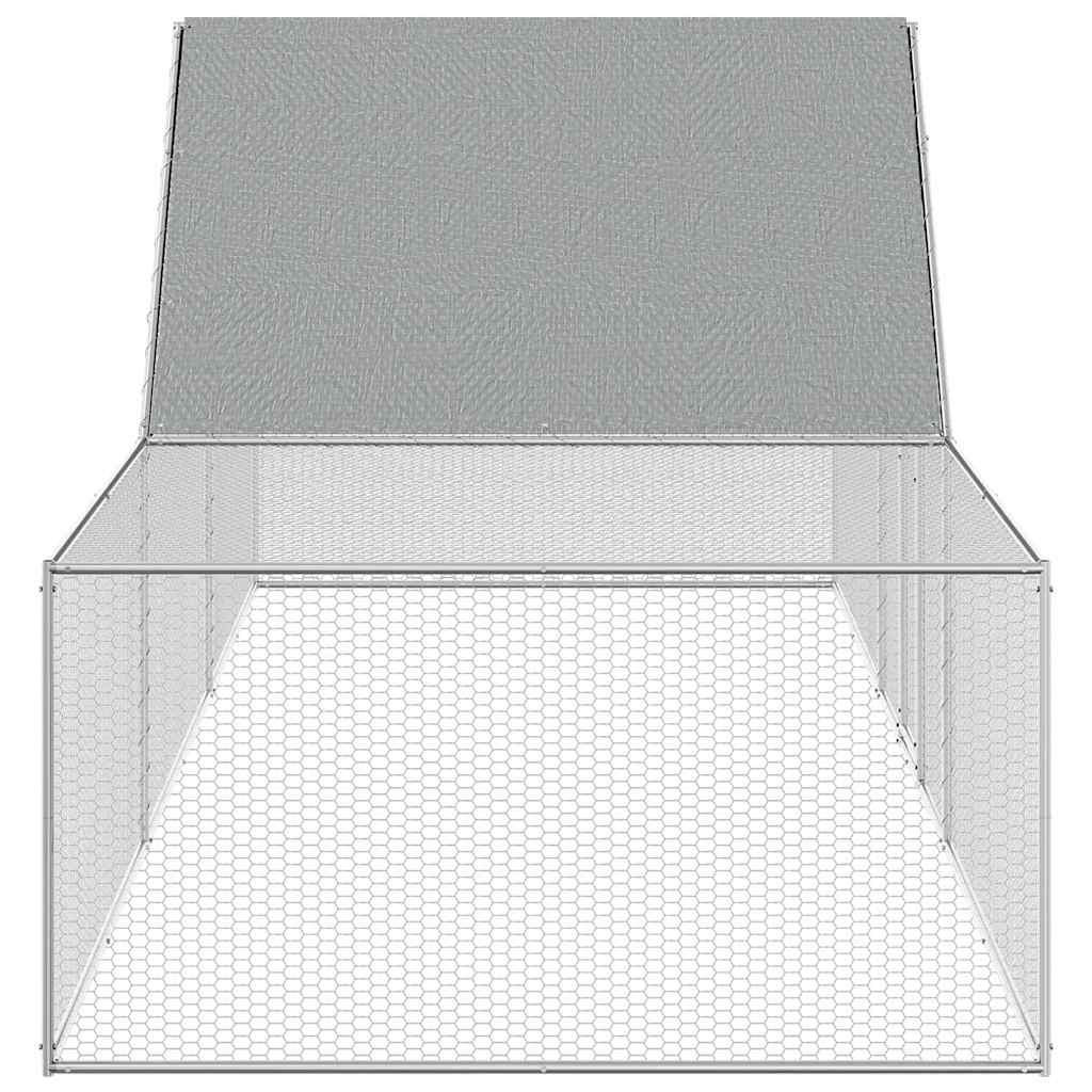 vidaXL Woliera dla kur, 6 x 2 x 2 m, galwanizowana stal