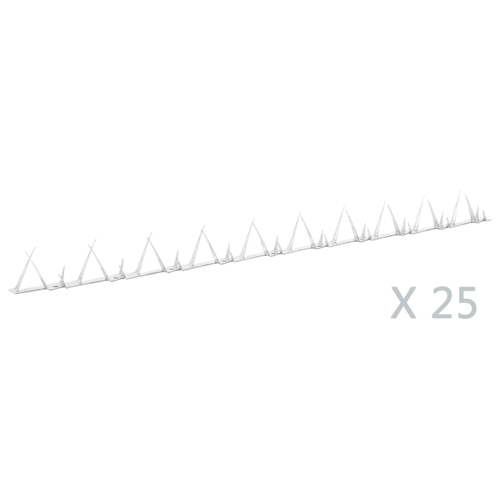 vidaXL Kolce ochronne, 25 szt., stalowe, 1 m