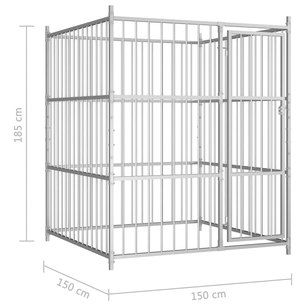 vidaXL Kojec dla psa, 150 x 150 x 185 cm