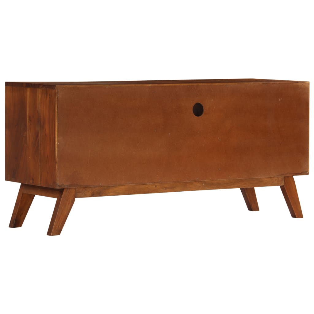 vidaXL Szafka pod TV z 3 szufladami, 110x35x50 cm, drewno akacjowe