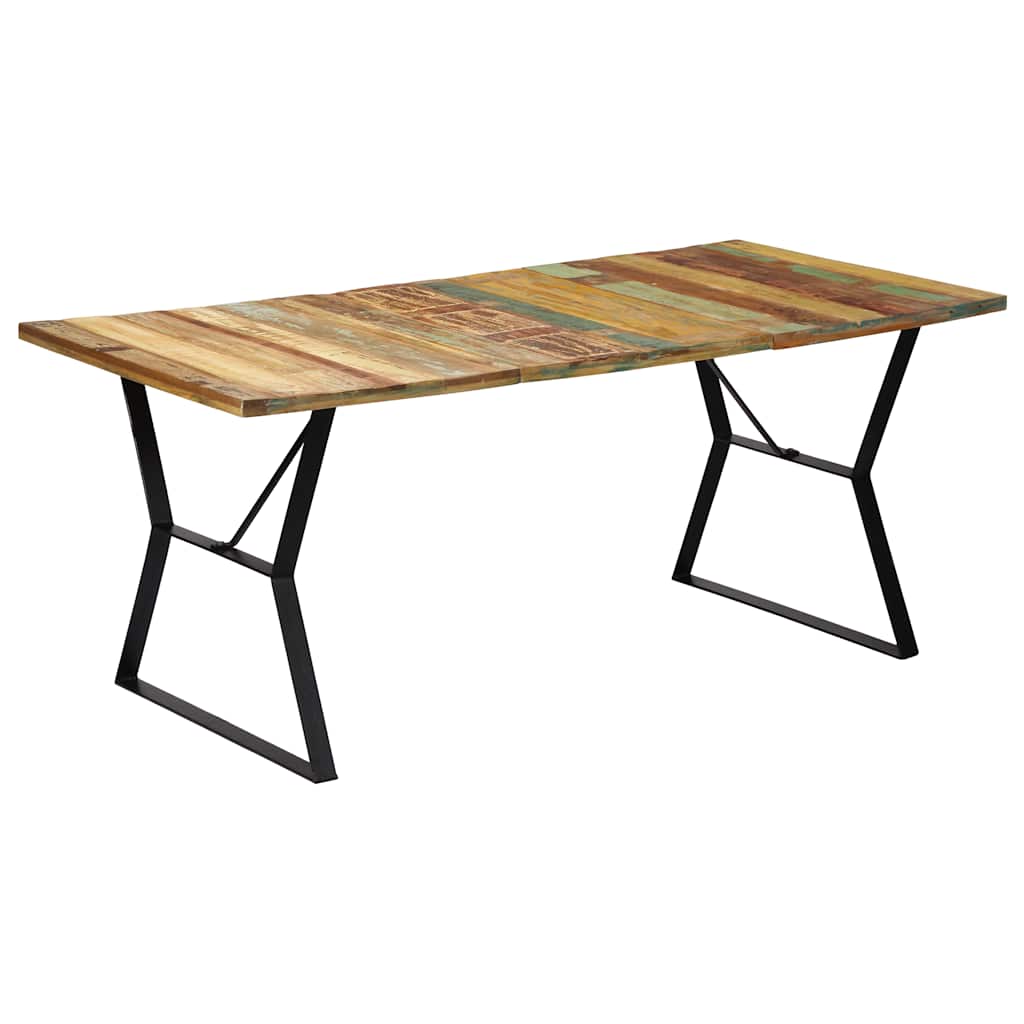 vidaXL Stół do jadalni, 180x90x76 cm, z litego drewna z odzysku