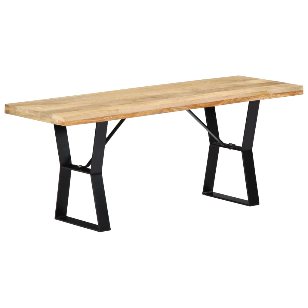 vidaXL Ławka, 110 cm, lite drewno mango