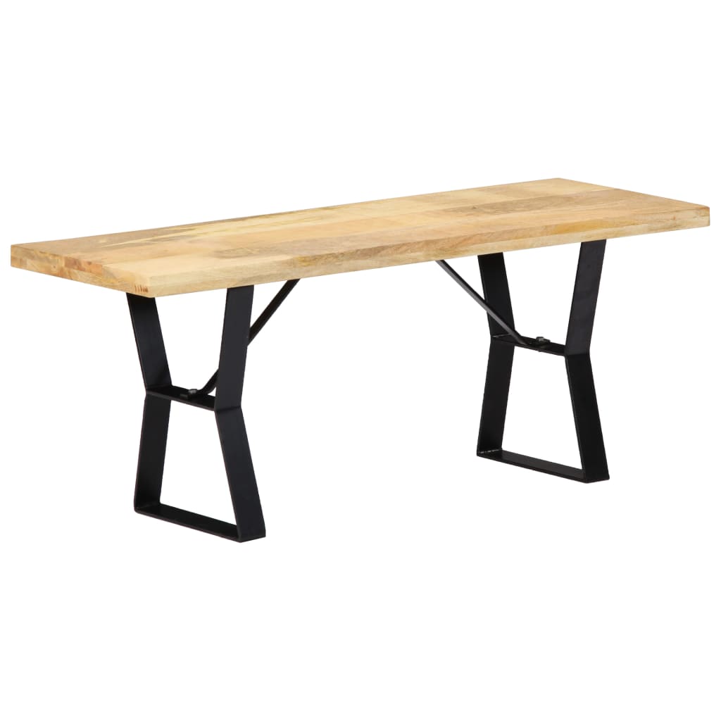 vidaXL Ławka, 110 cm, lite drewno mango