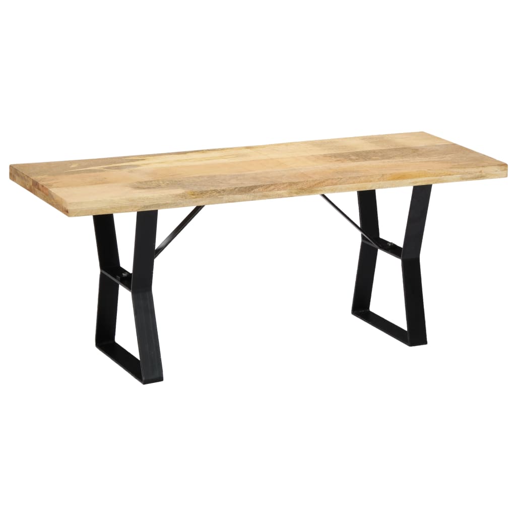 vidaXL Ławka, 110 cm, lite drewno mango