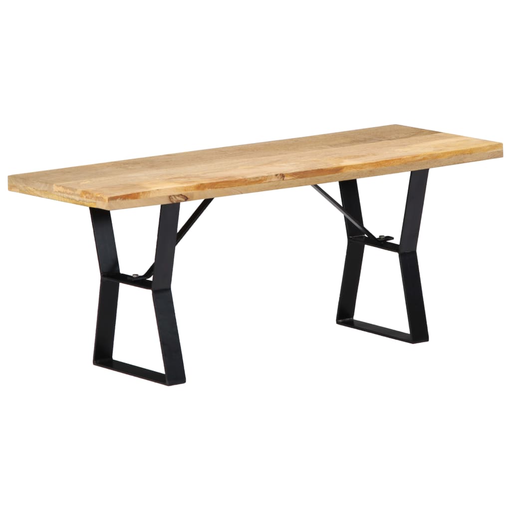 vidaXL Ławka, 110 cm, lite drewno mango