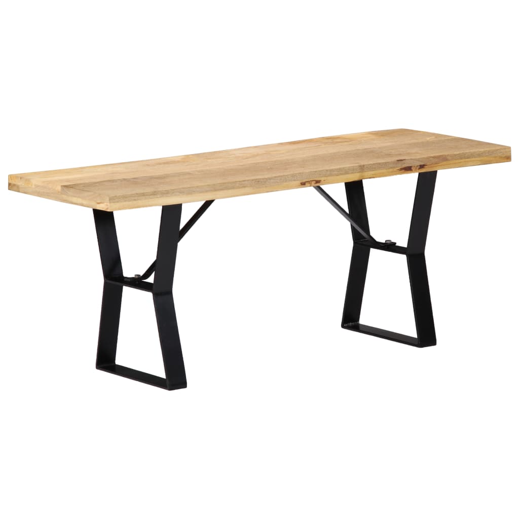 vidaXL Ławka, 110 cm, lite drewno mango