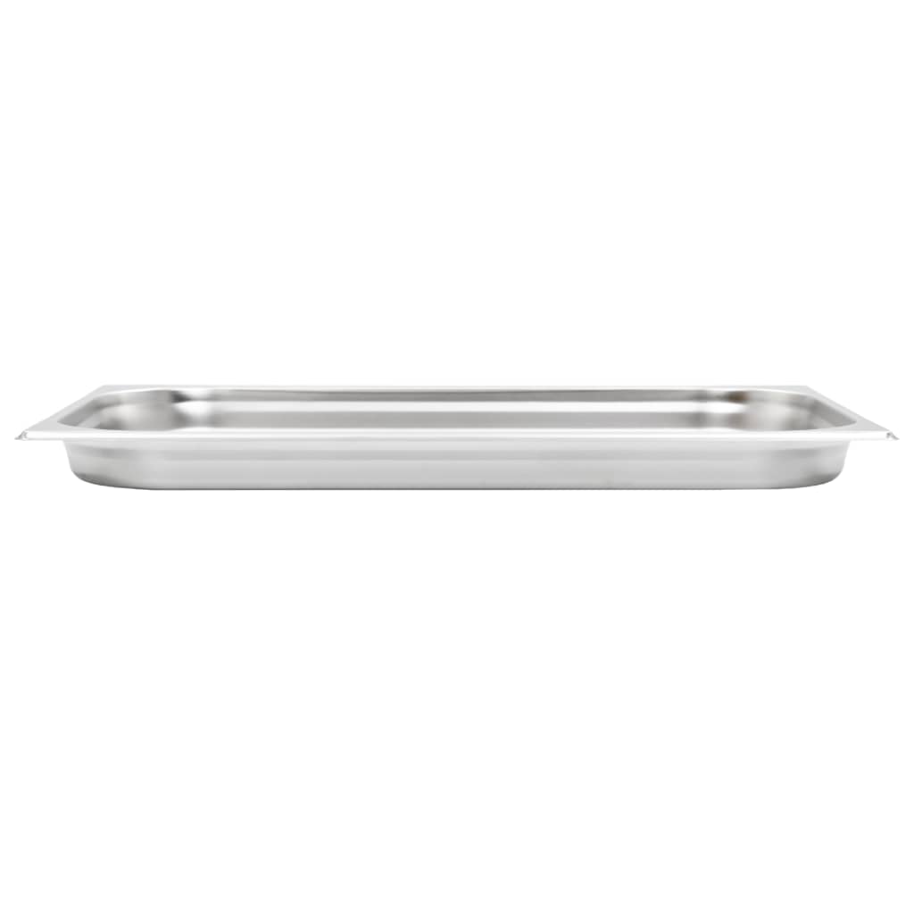 vidaXL Pojemniki gastronomiczne 4 szt., GN 1/1, 40 mm, stal nierdzewna