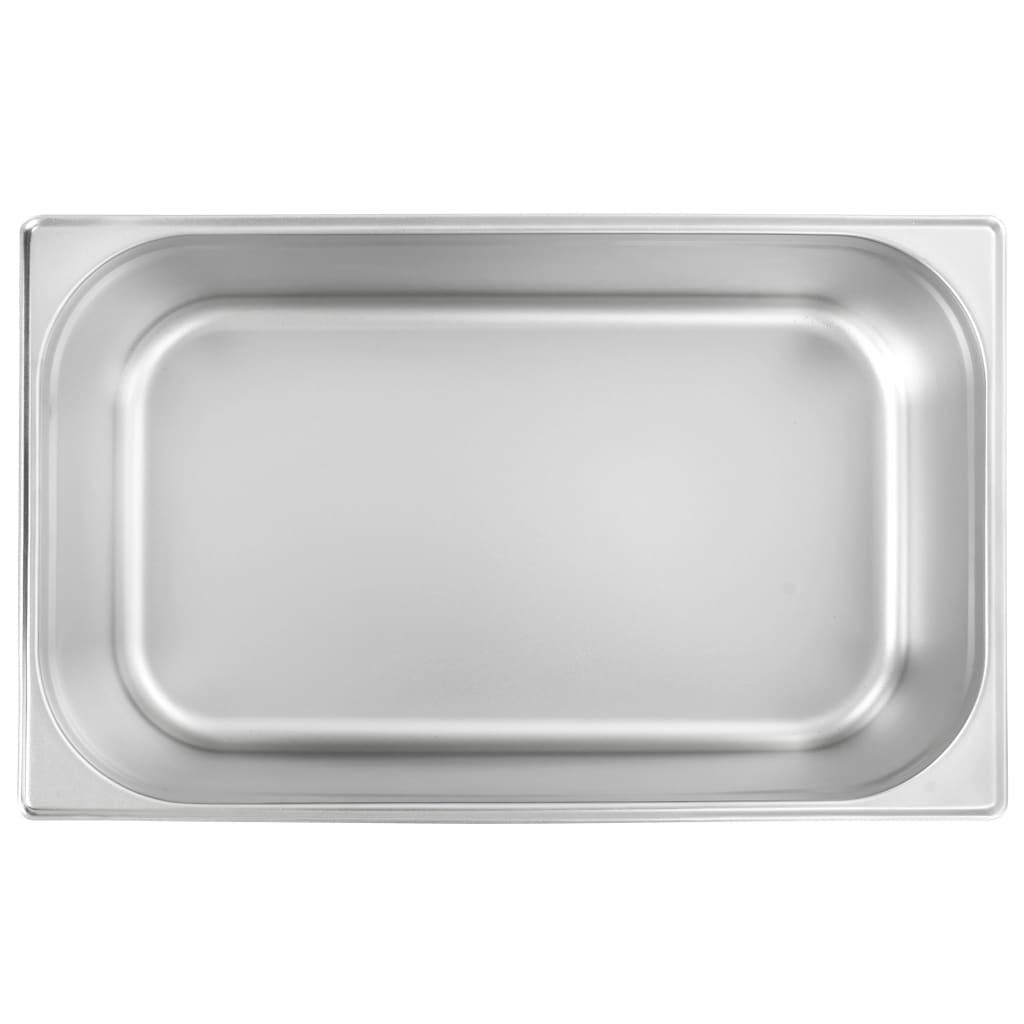 vidaXL Pojemniki gastronomiczne 2 szt. GN 1/1, 200 mm, stal nierdzewna