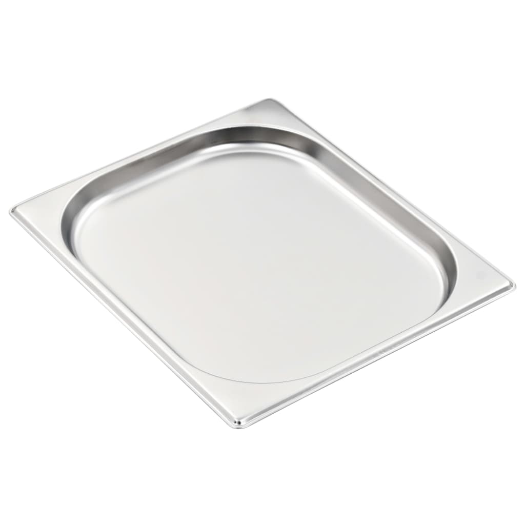vidaXL Pojemniki gastronomiczne 8 szt., GN 1/2, 20 mm, stal nierdzewna