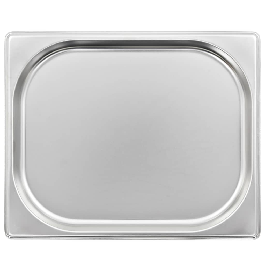 vidaXL Pojemniki gastronomiczne 8 szt., GN 1/2, 20 mm, stal nierdzewna