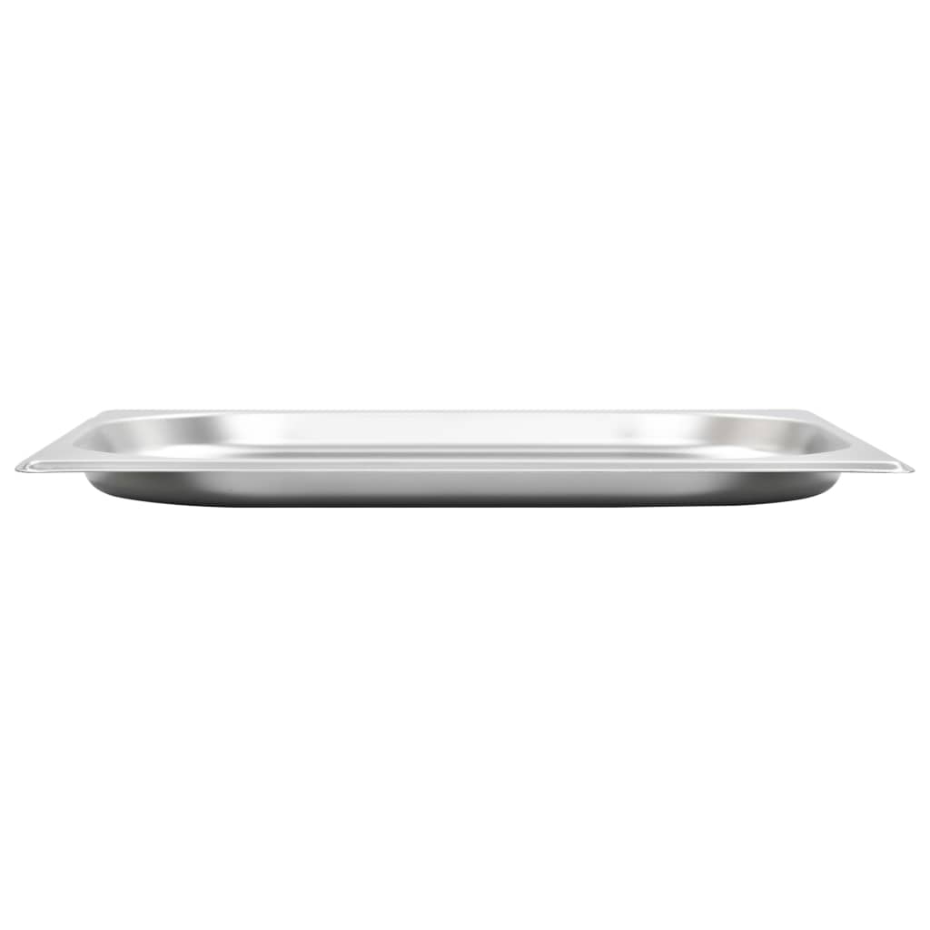 vidaXL Pojemniki gastronomiczne 8 szt., GN 1/2, 20 mm, stal nierdzewna