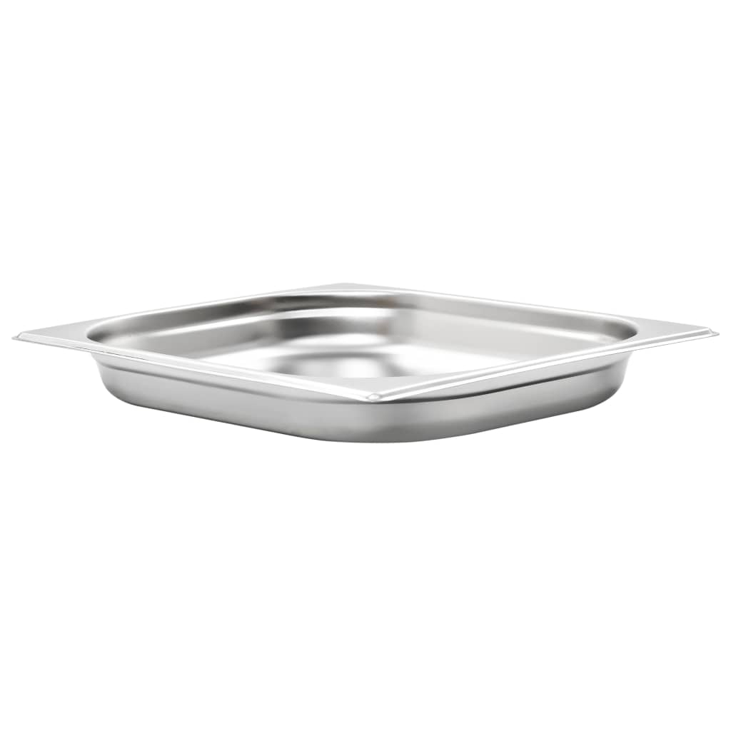 vidaXL Pojemniki gastronomiczne 8 szt., GN 1/2, 40 mm, stal nierdzewna