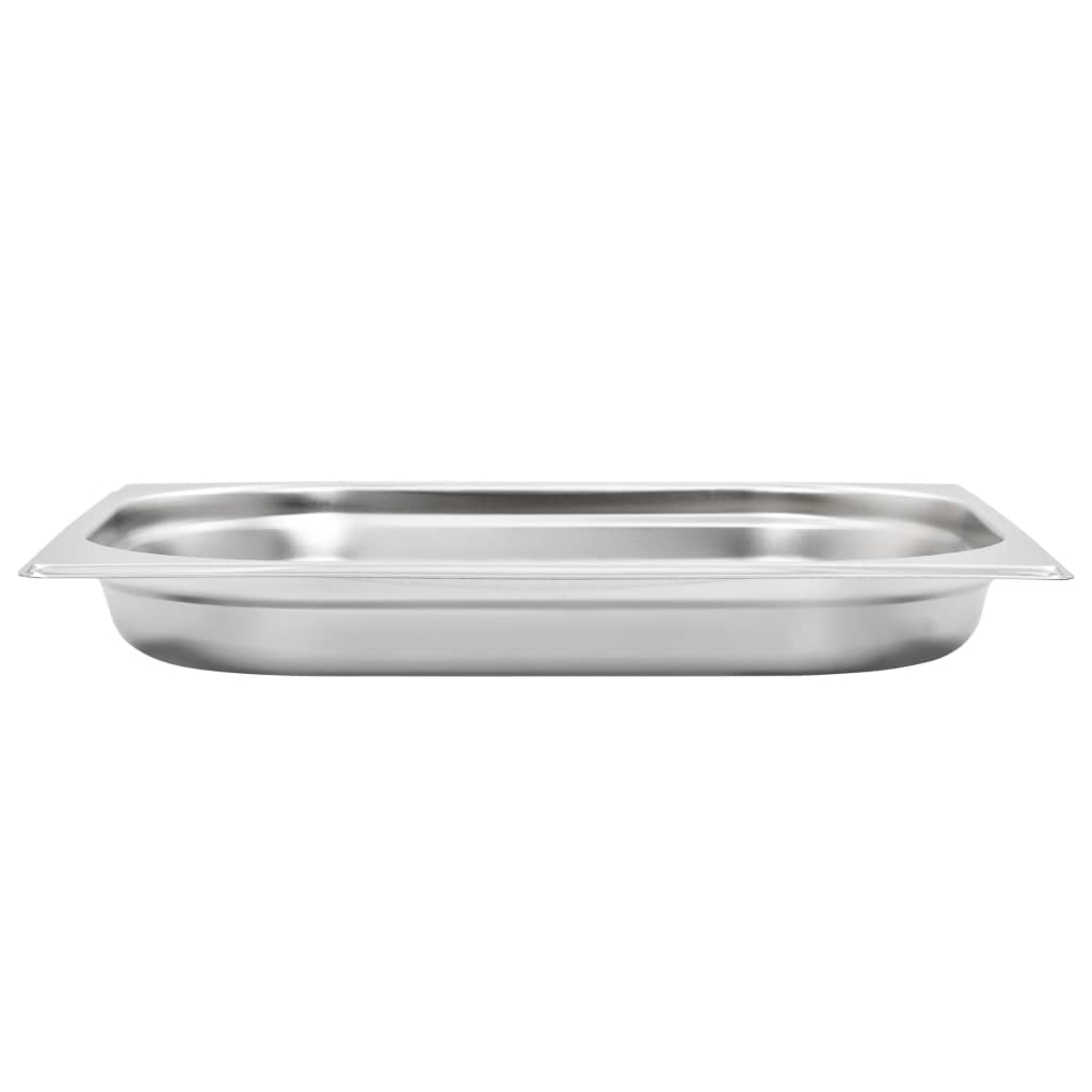 vidaXL Pojemniki gastronomiczne 8 szt., GN 1/2, 40 mm, stal nierdzewna