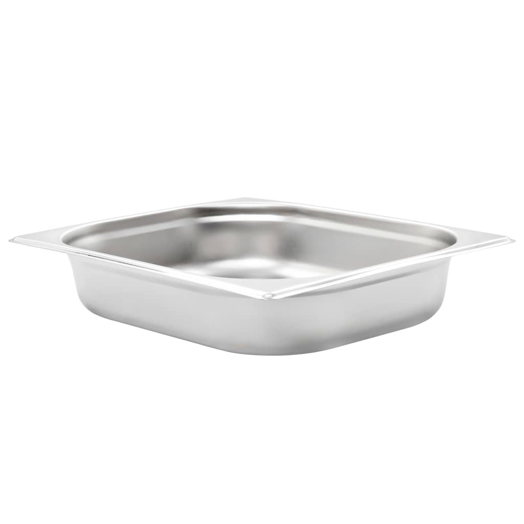 vidaXL Pojemniki gastronomiczne 4 szt., GN 1/2, 65 mm, stal nierdzewna