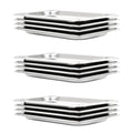 vidaXL Pojemniki gastronomiczne 12 szt. GN 1/3, 20 mm, stal nierdzewna