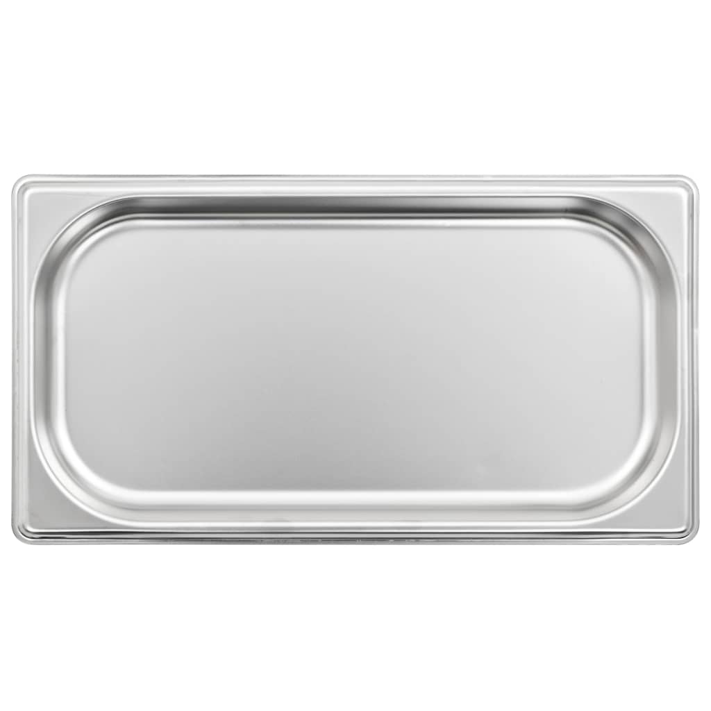 vidaXL Pojemniki gastronomiczne 12 szt. GN 1/3, 20 mm, stal nierdzewna