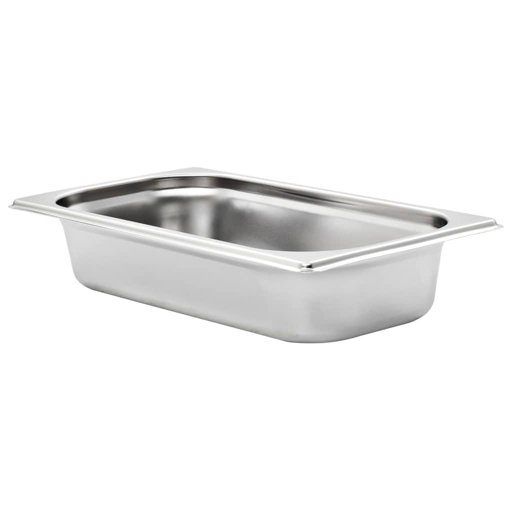 vidaXL Pojemniki gastronomiczne 8 szt., GN 1/3, 65 mm, stal nierdzewna