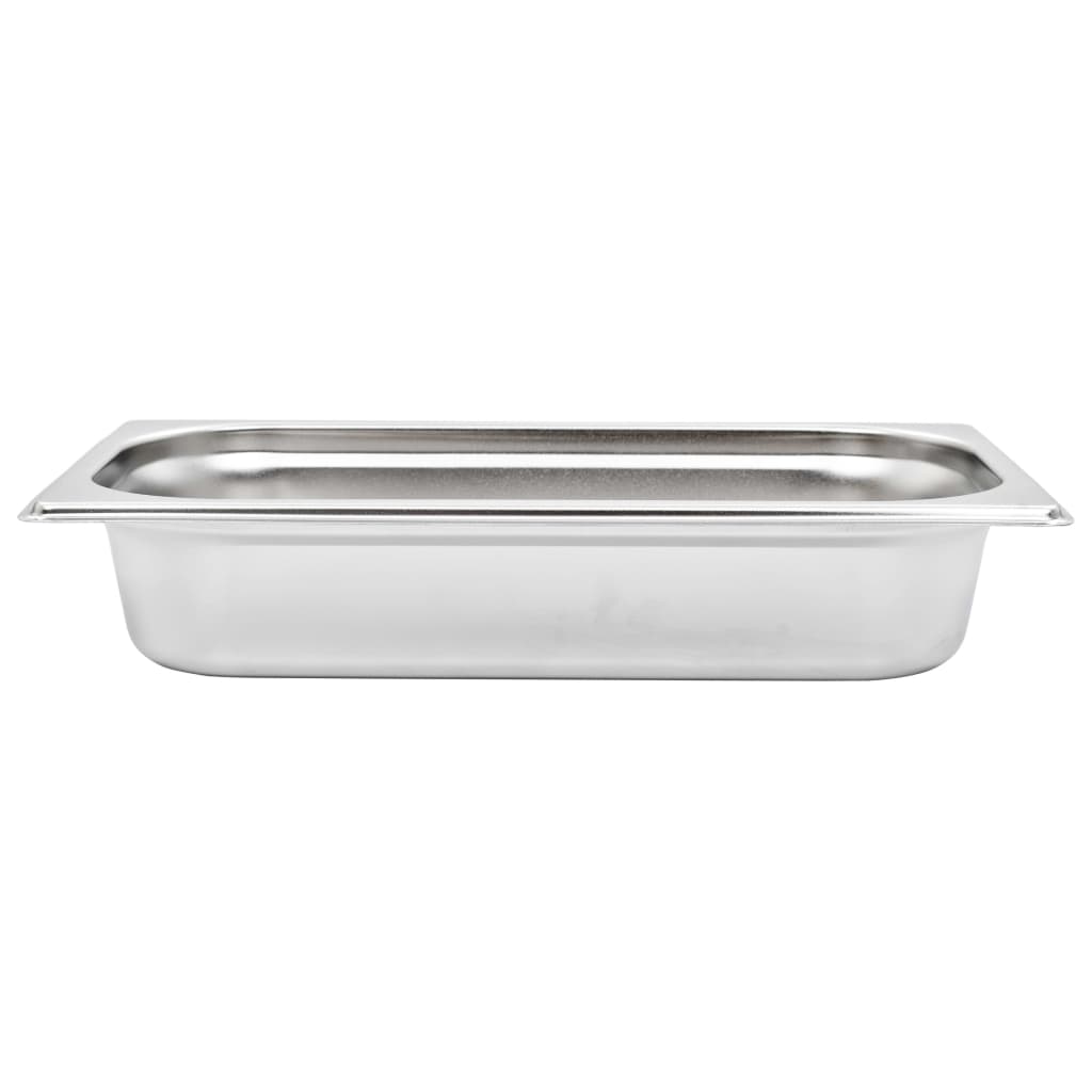 vidaXL Pojemniki gastronomiczne 8 szt., GN 1/3, 65 mm, stal nierdzewna