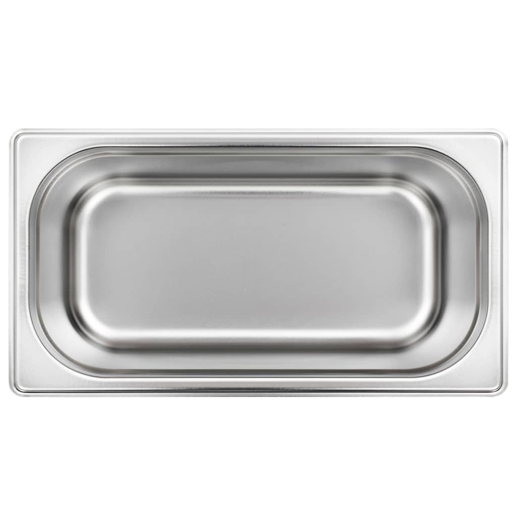 vidaXL Pojemniki gastronomiczne 4 szt. GN 1/3, 150 mm, stal nierdzewna