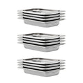 vidaXL Pojemniki gastronomiczne 12 szt. GN 1/4, 40 mm, stal nierdzewna