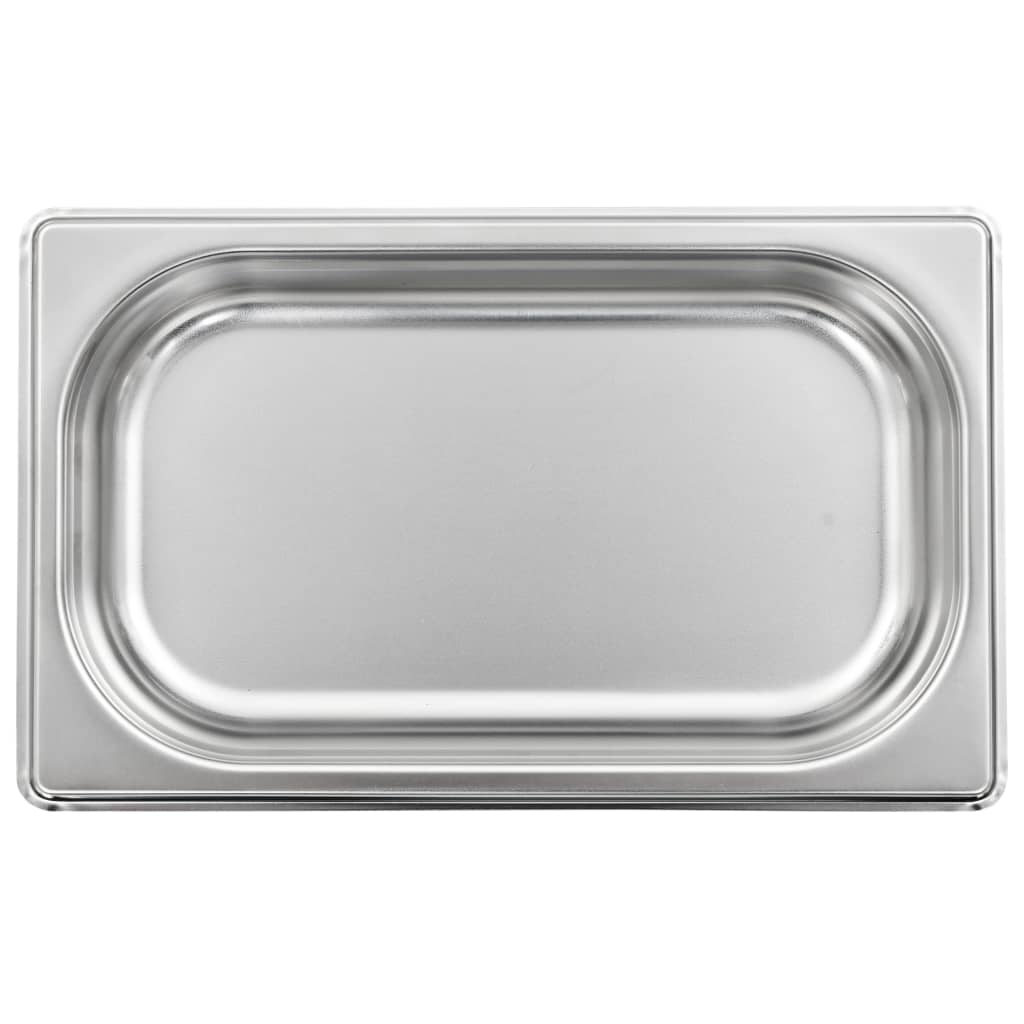 vidaXL Pojemniki gastronomiczne 12 szt. GN 1/4, 40 mm, stal nierdzewna