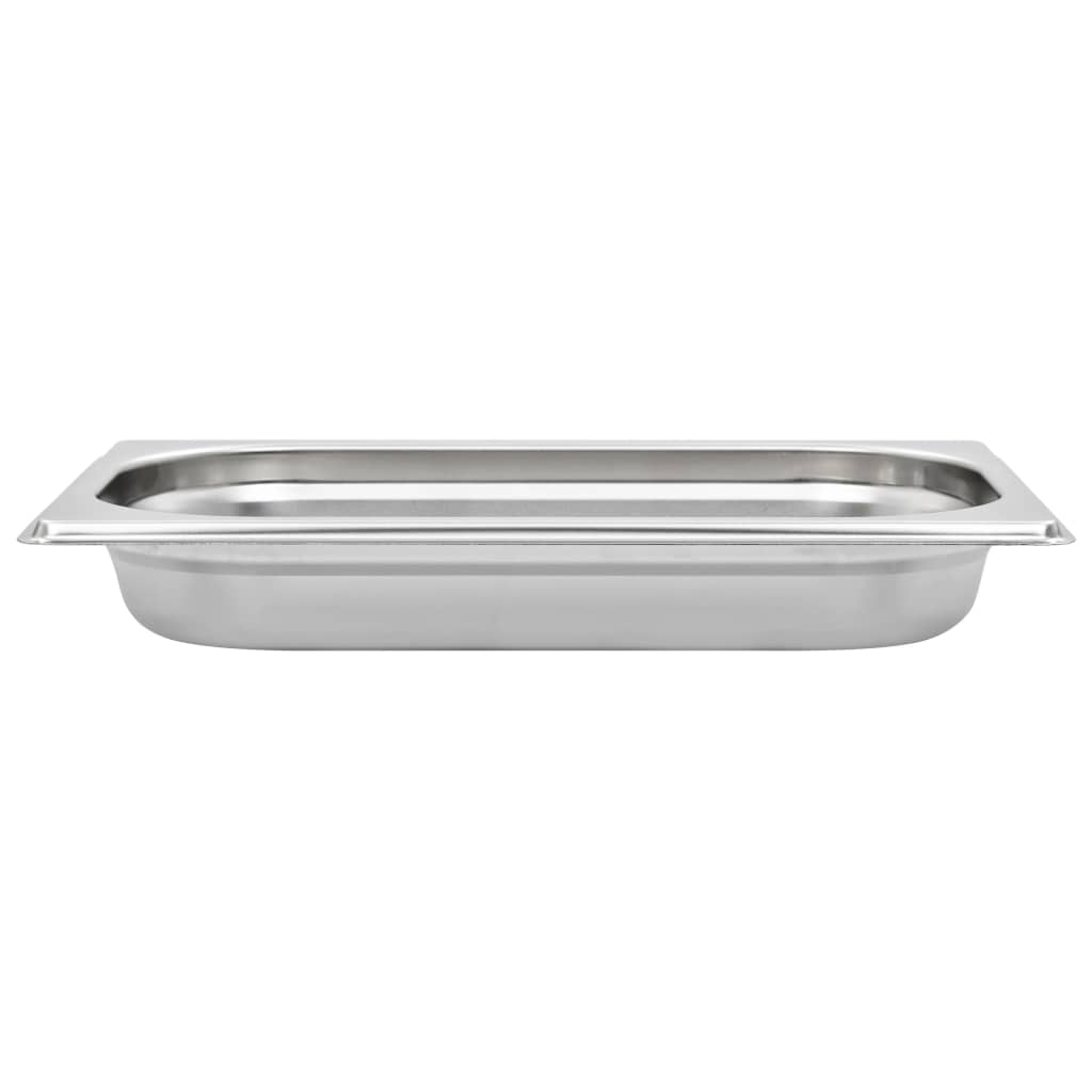 vidaXL Pojemniki gastronomiczne 12 szt. GN 1/4, 40 mm, stal nierdzewna