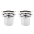 vidaXL Pojemniki gastronomiczne 8 szt. GN 1/6, 150 mm, stal nierdzewna