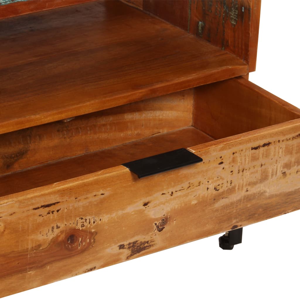 vidaXL Szafka pod TV, 118x35x45 cm, lite drewno odzyskane
