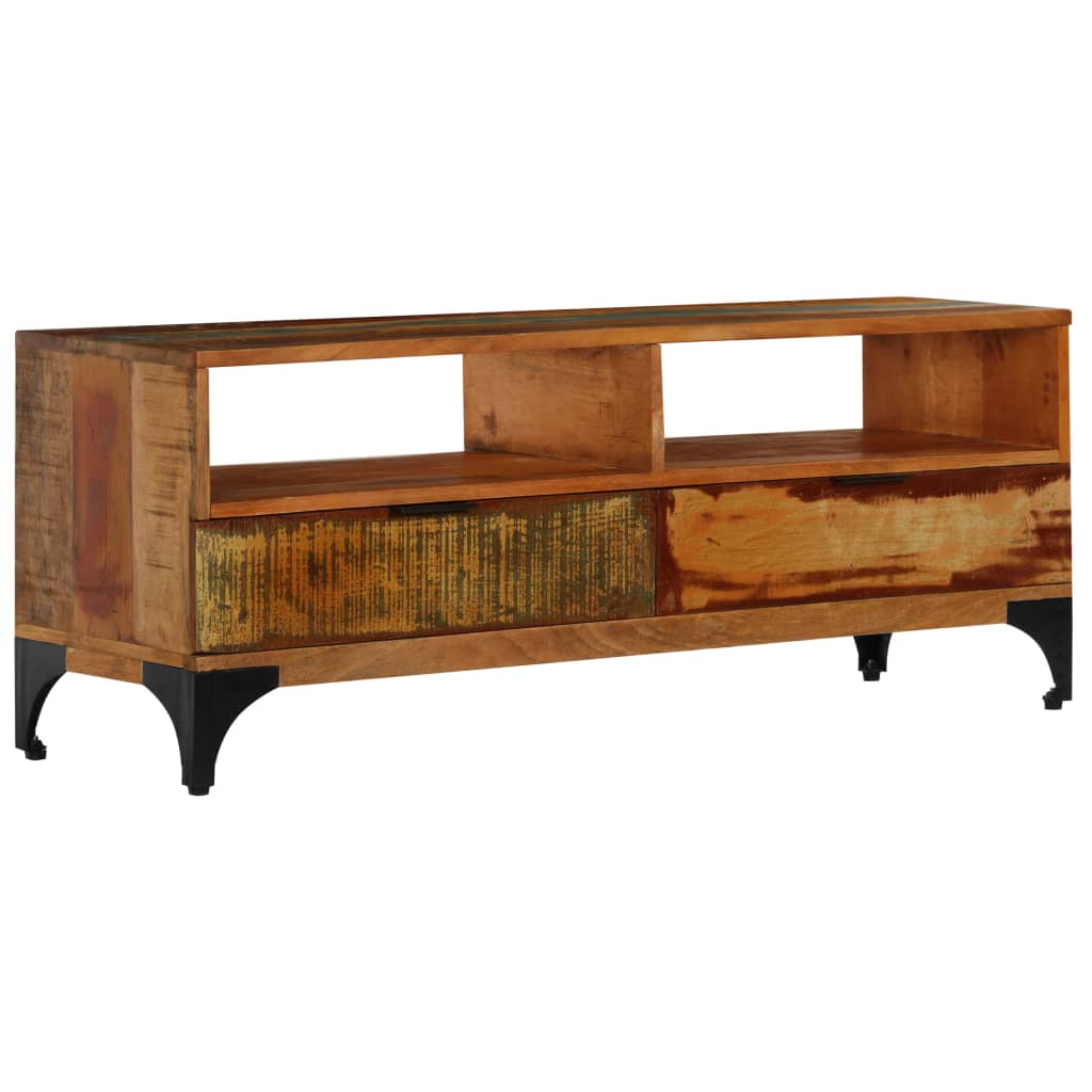 vidaXL Szafka pod TV, 118x35x45 cm, lite drewno odzyskane