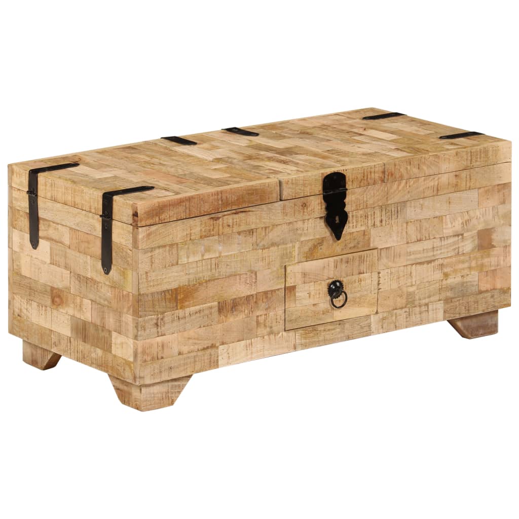 vidaXL Stolik kawowy, lite drewno mango, 80x40x35 cm