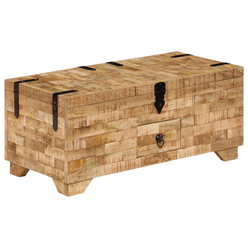 vidaXL Stolik kawowy, lite drewno mango, 80x40x35 cm
