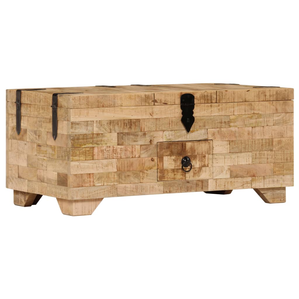 vidaXL Stolik kawowy, lite drewno mango, 80x40x35 cm