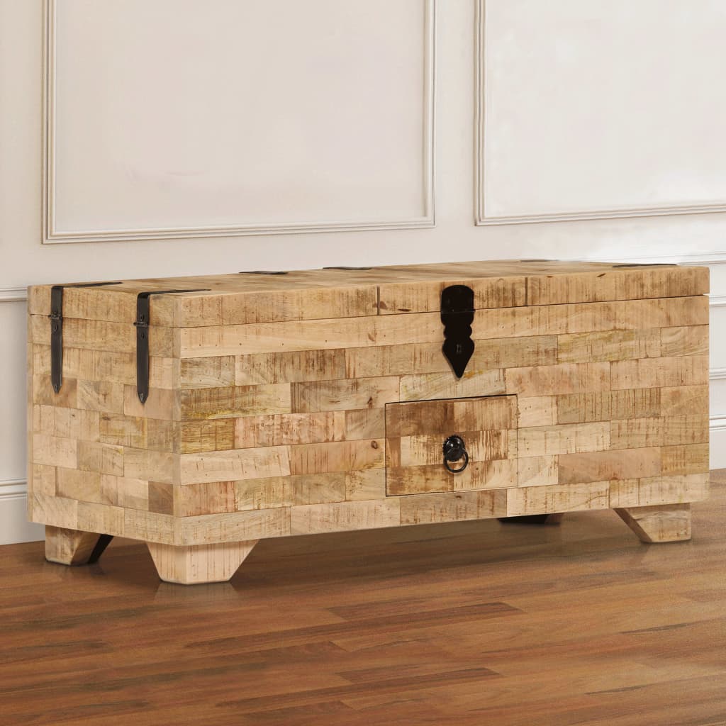 vidaXL Stolik kawowy, lite drewno mango, 80x40x35 cm