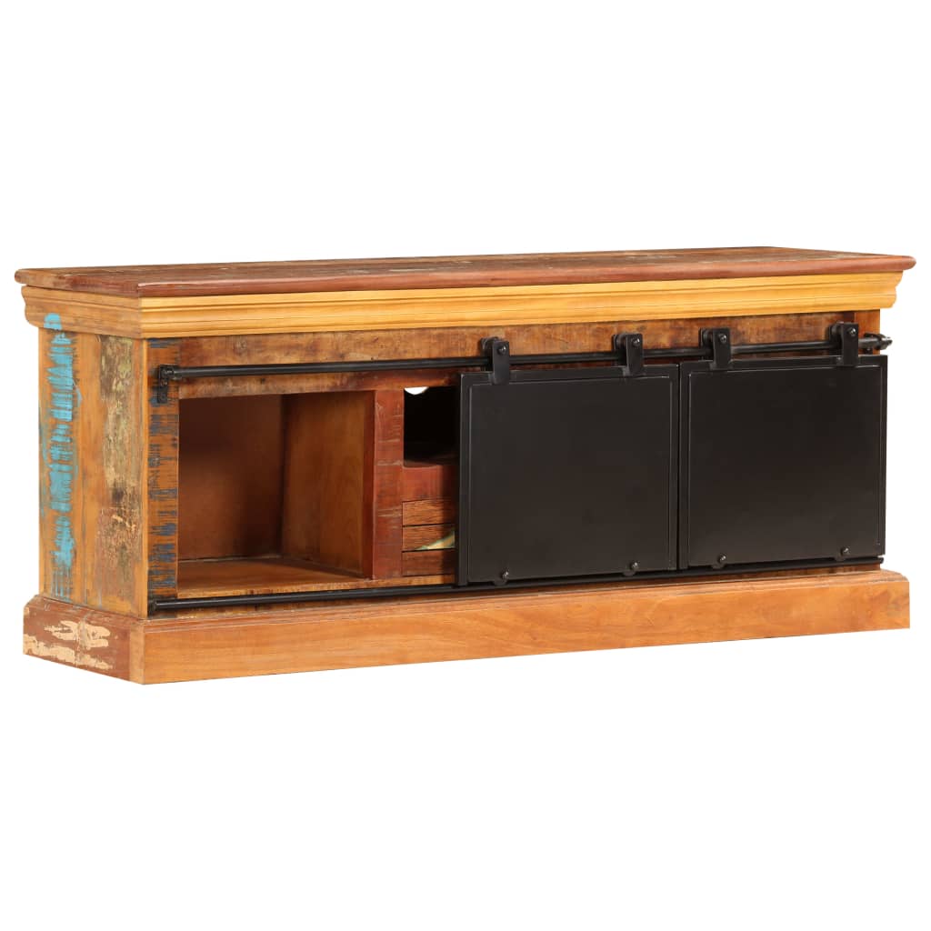 vidaXL Szafka pod TV, 110x30x45 cm, lite drewno odzyskane