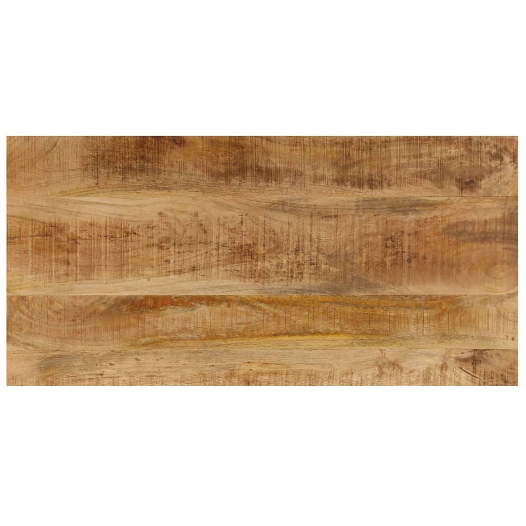 vidaXL Stolik kawowy, 100x50x35 cm, lite drewno mango i stal