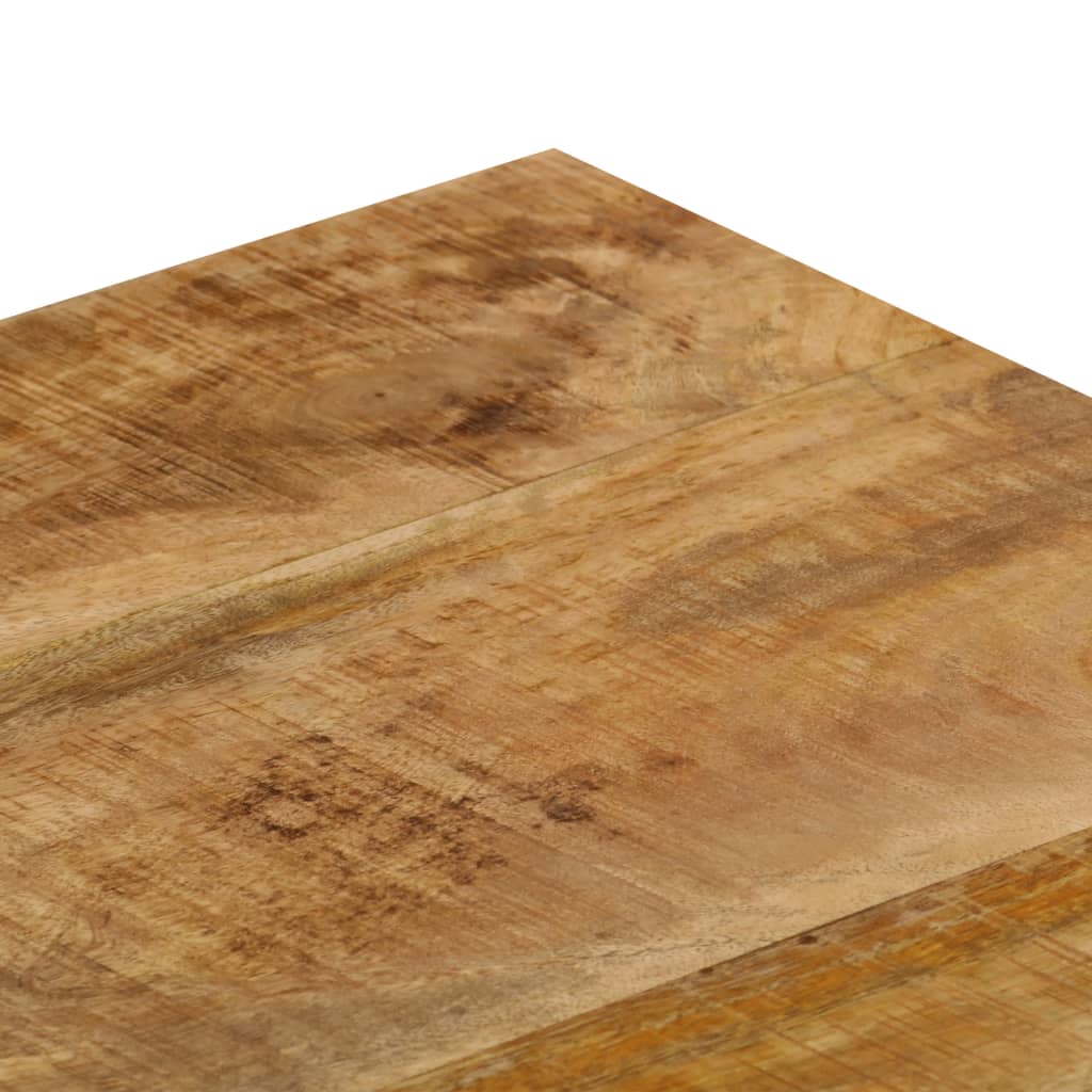 vidaXL Stolik kawowy, 100x50x35 cm, lite drewno mango i stal