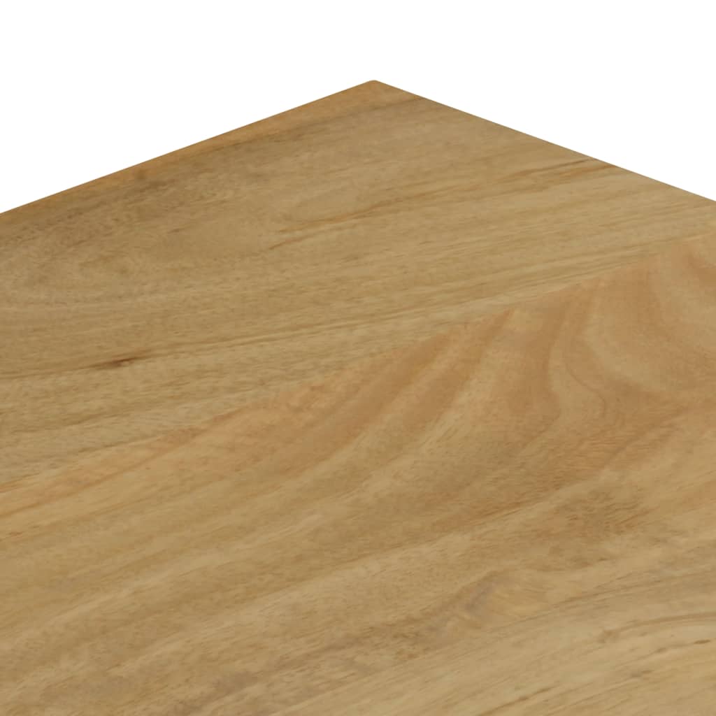 vidaXL Stolik kawowy, 100x50x35 cm, lite drewno mango i stal