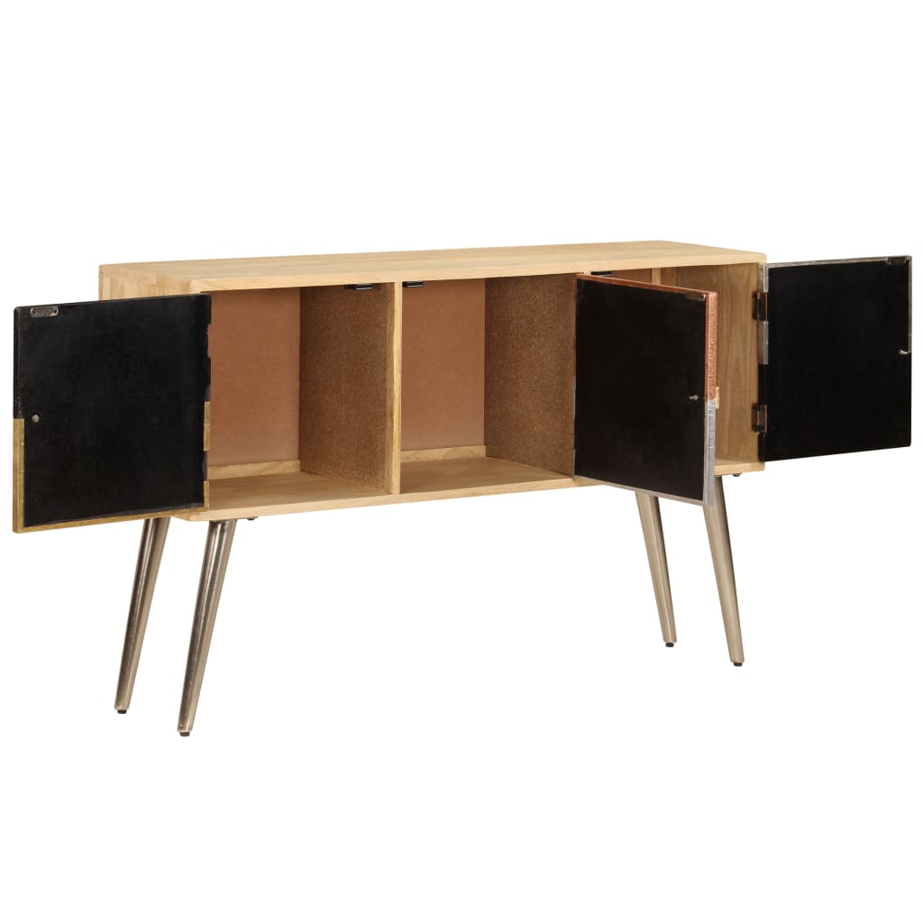 vidaXL Szafka, 120x30x75 cm, lite drewno mango