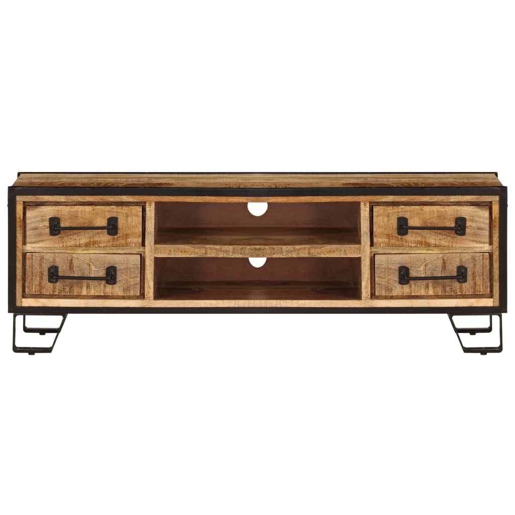 vidaXL Szafka pod TV z szufladami, 120x30x40 cm, lite drewno mango