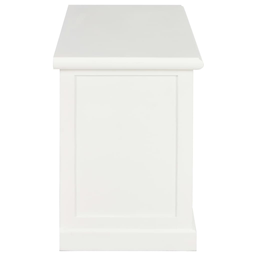 vidaXL Szafka pod TV, biała, 90x30x40 cm, drewniana