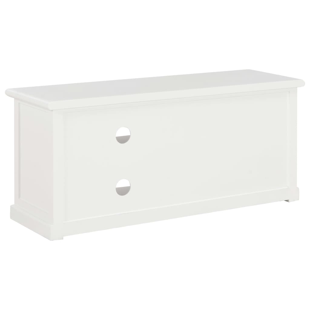 vidaXL Szafka pod TV, biała, 90x30x40 cm, drewniana