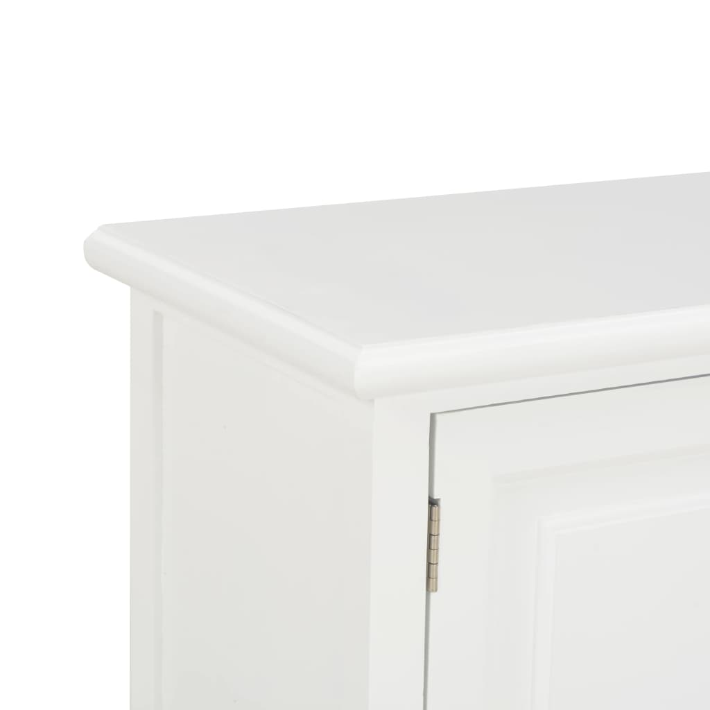 vidaXL Szafka pod TV, biała, 90x30x40 cm, drewniana