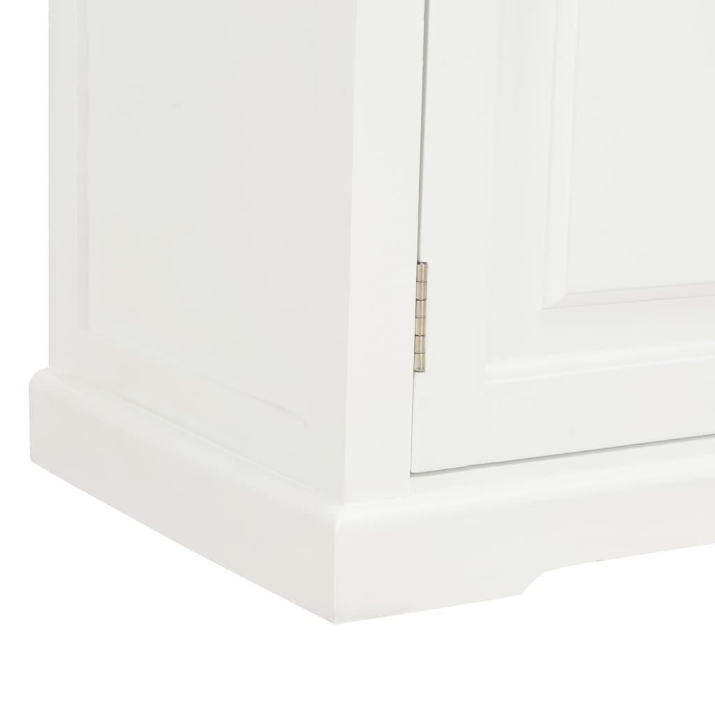 vidaXL Szafka pod TV, biała, 90x30x40 cm, drewniana