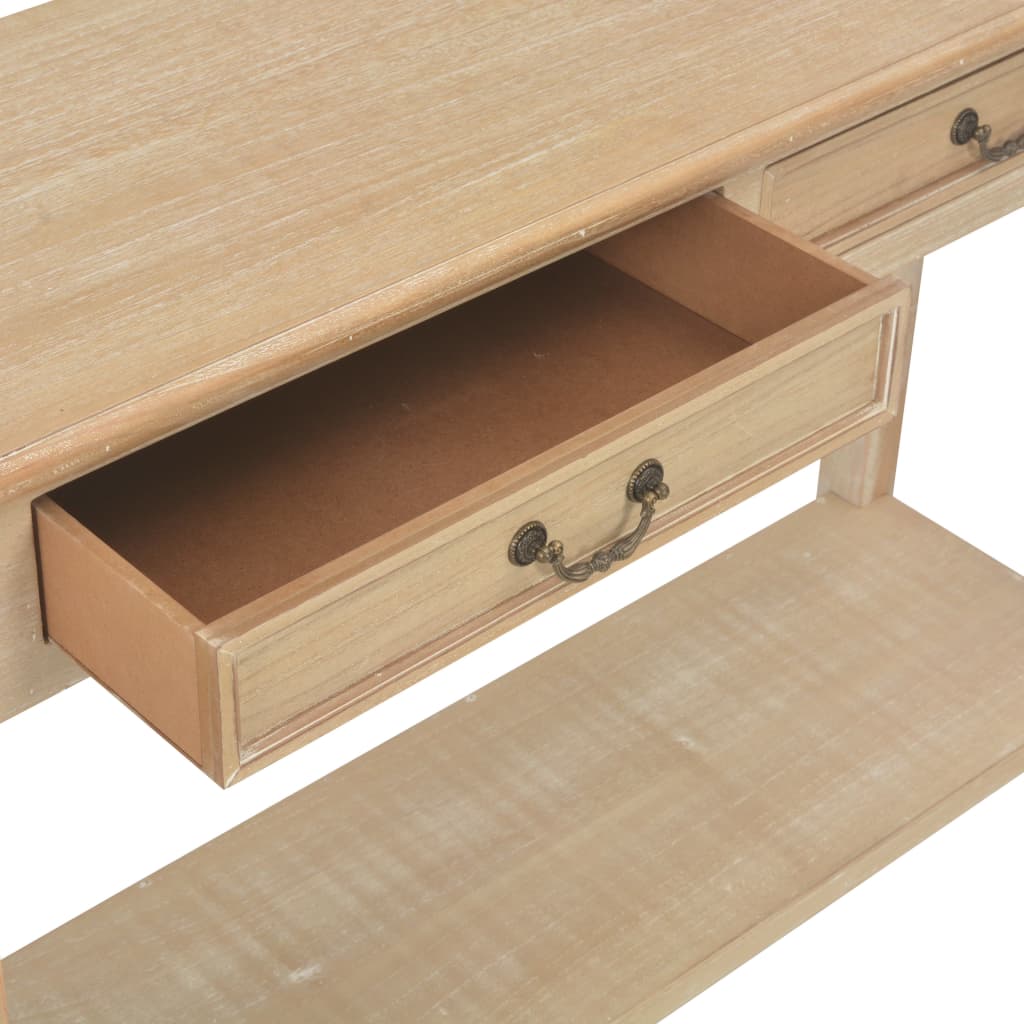 vidaXL Stolik konsola, 110 x 35 x 80 cm, drewniany