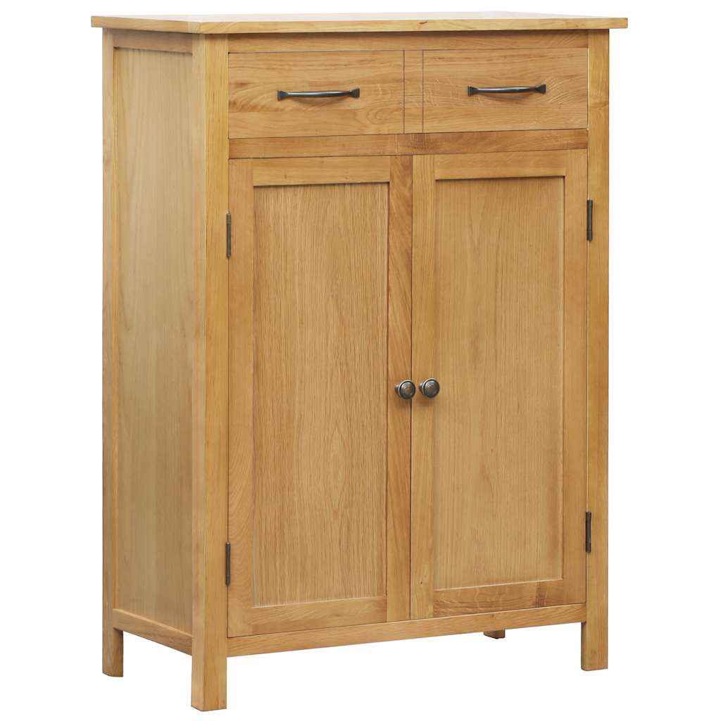 vidaXL Szafka na buty, 76 x 37 x 105 cm, lite drewno dębowe