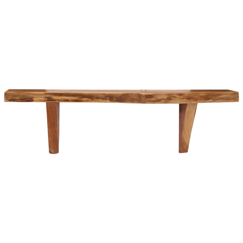 vidaXL Półki ścienne, 2 szt., 60 x 20 x 18 cm, lite drewno akacjowe